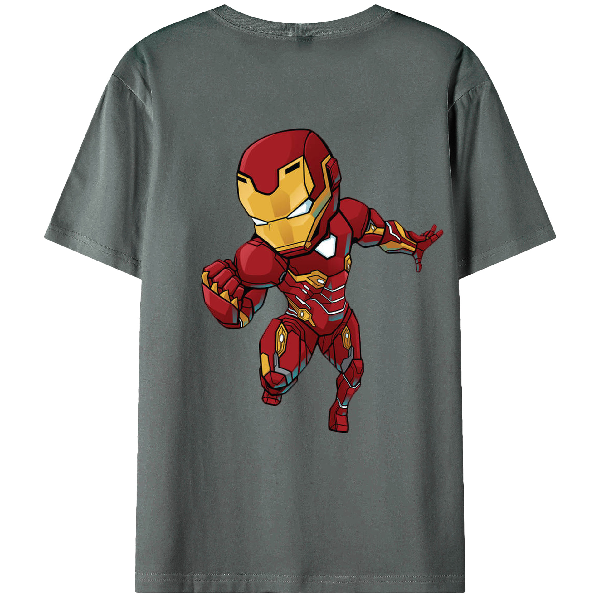 （画像用） アベンジャーズ The Avengers 綿100％ メンズ半袖Tシャツ（バックプリント） 通気性